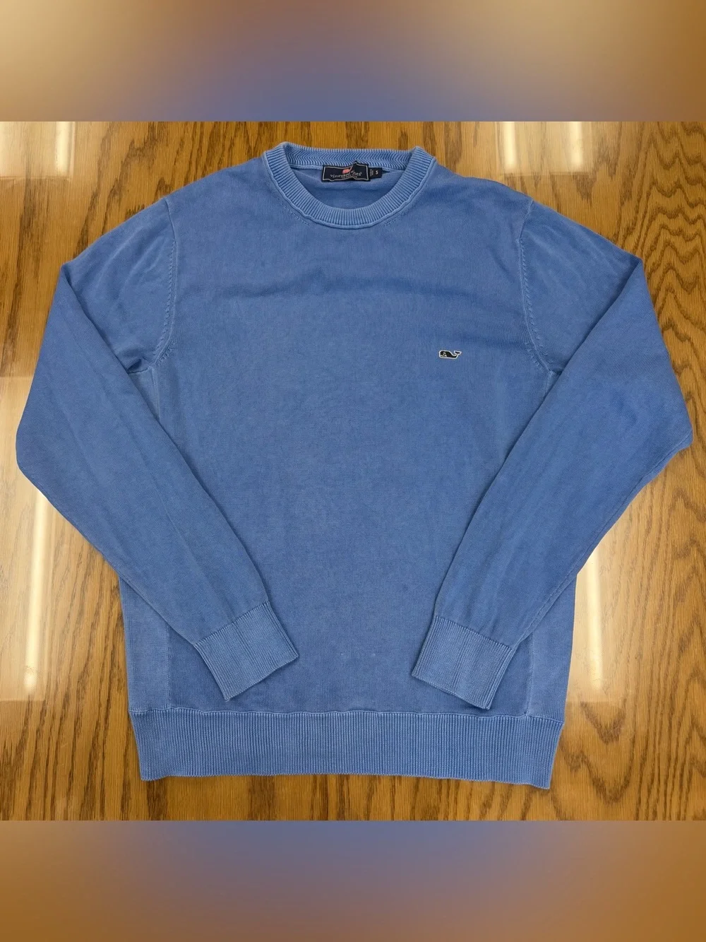 Lot Of 2 Vineyard Vines Lightweight Cotton Sweater Preppy Blue UNC S - 20 x 25